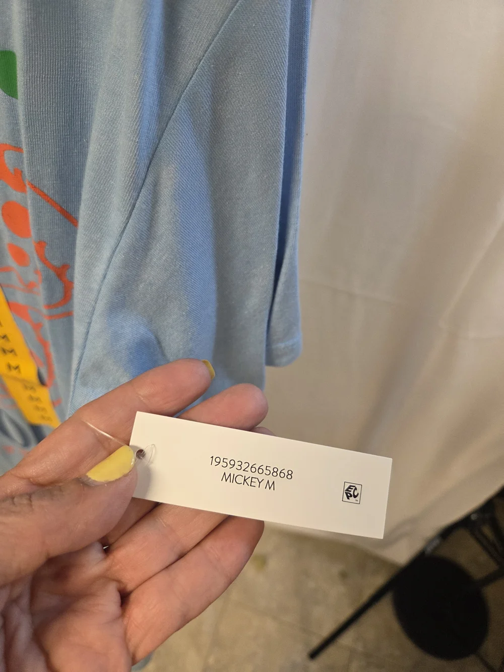 Disney Light Blue Pizza Classic New York Graphic Tee